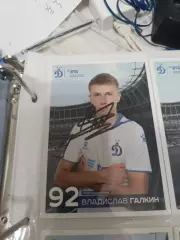 Владислав Галкин.Динамо Москва..автограф