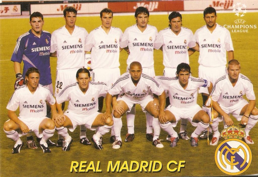 ФК Реал (Мадрид). (Карточка-фотография. Мой футбол № 543).