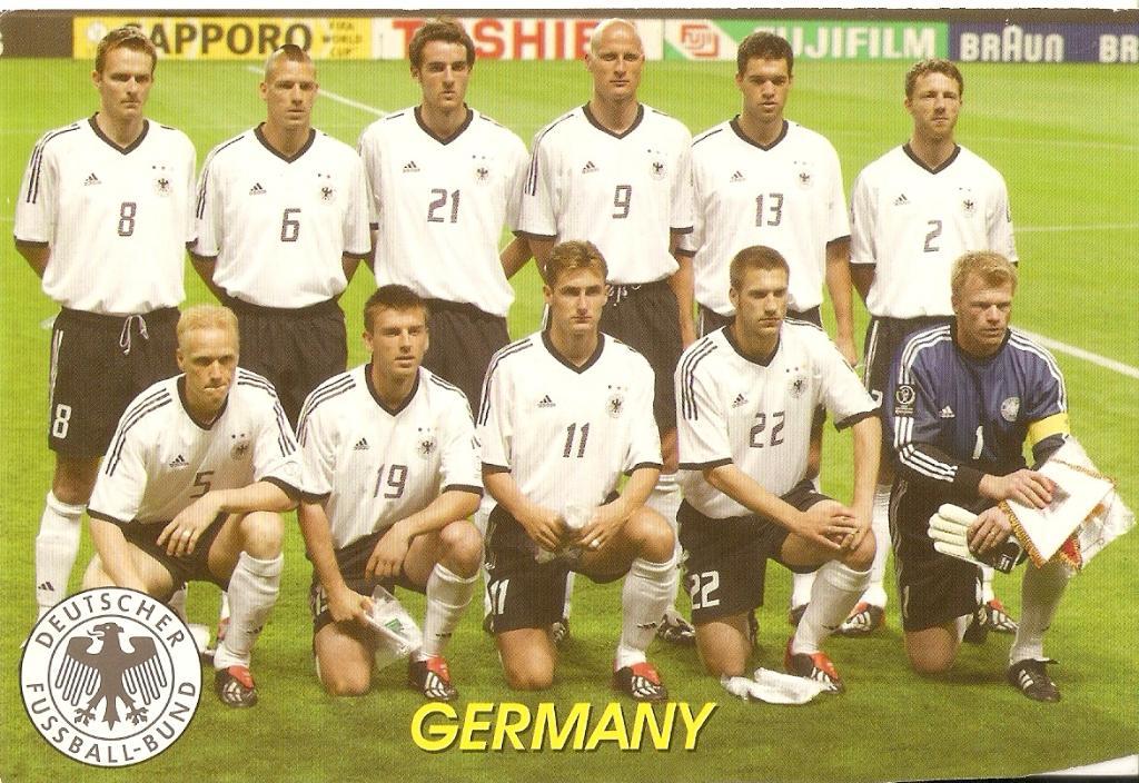 Сборная Германии. (Карточка-фотография. Мой футбол № 123).