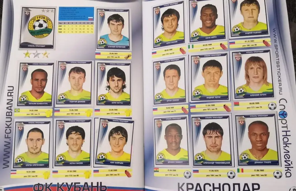 Полный альбом РПЛ 2009 (Зенит,ЦСКА,Спартак,Динамо,Р убин, Локомотив) 3