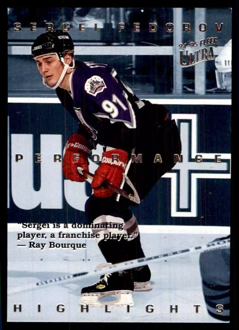1994-95 Ultra Sergei Fedorov #1 Sergei Fedorov