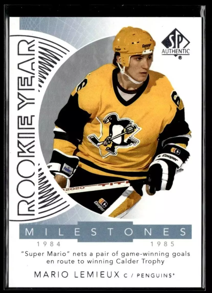 2017-18 SP Authentic Rookie Year Milestones #RYMML Mario Lemieux