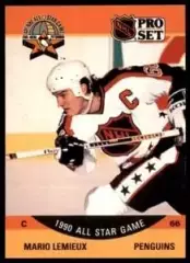 1990-91 Pro Set #362 Mario Lemieux AS