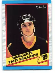 1989-90 O-Pee-Chee #327 Mario Lemieux HL