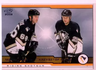 2001-02 Pacific #419 Mario Lemieux/Krzysztof Oliwa