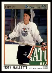 1991-92 OPC Premier #39 Troy Mallette