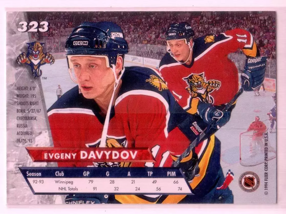 1993-94 Ultra #323 Evgeny Davydov 1