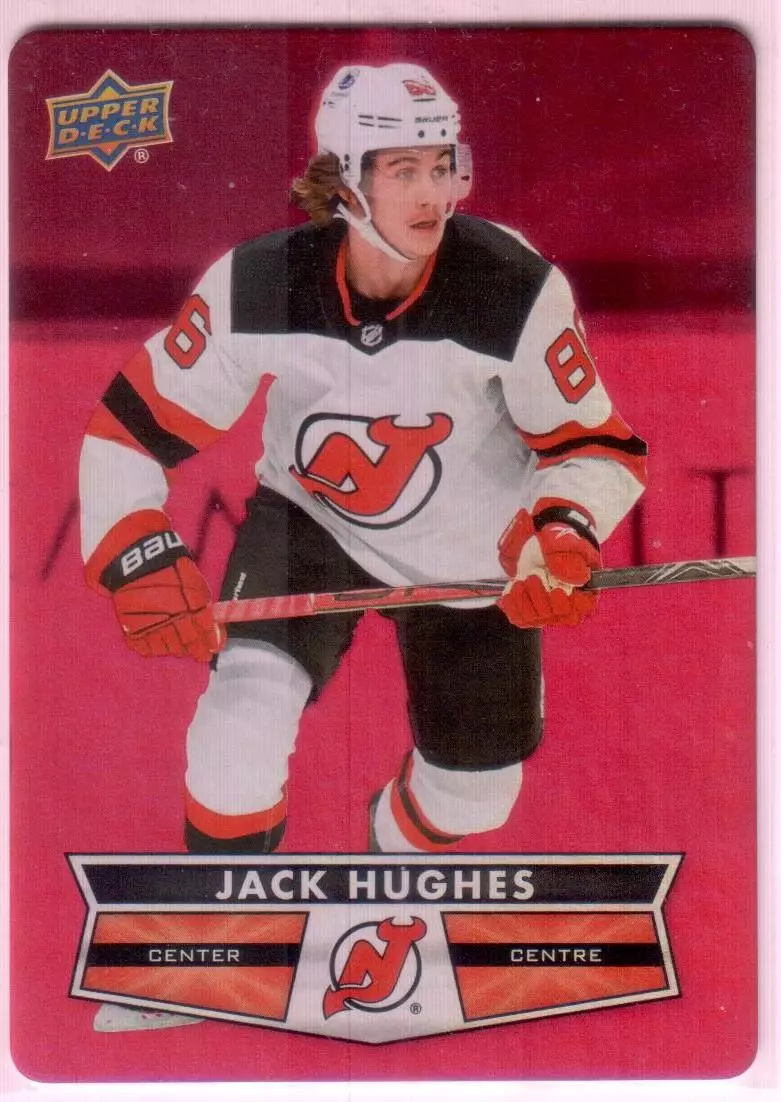 2021-22 Upper Deck Tim Hortons Red Die Cuts #DC13 Jack Hughes