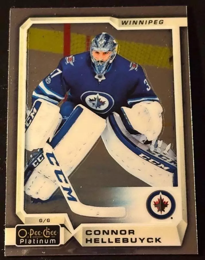 2018-19 O-Pee-Chee Platinum #95 Connor Hellebuyck