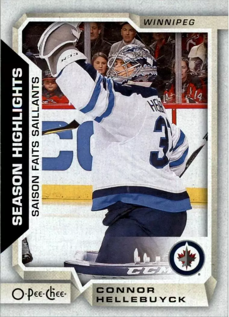 2018-19 O-Pee-Chee #555 Connor Hellebuyck SH
