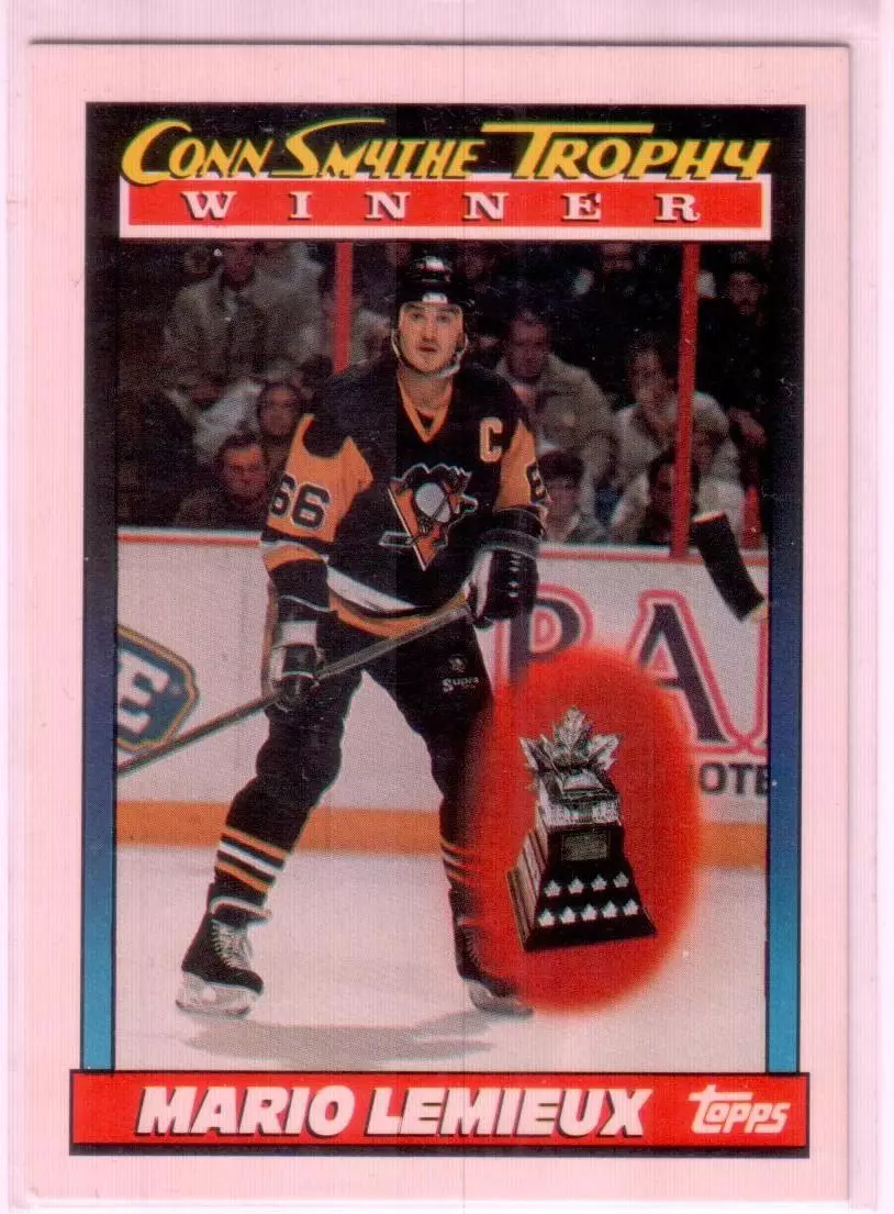 1991-92 Topps #523 Mario Lemieux Smythe