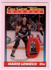 1991-92 Topps #523 Mario Lemieux Smythe