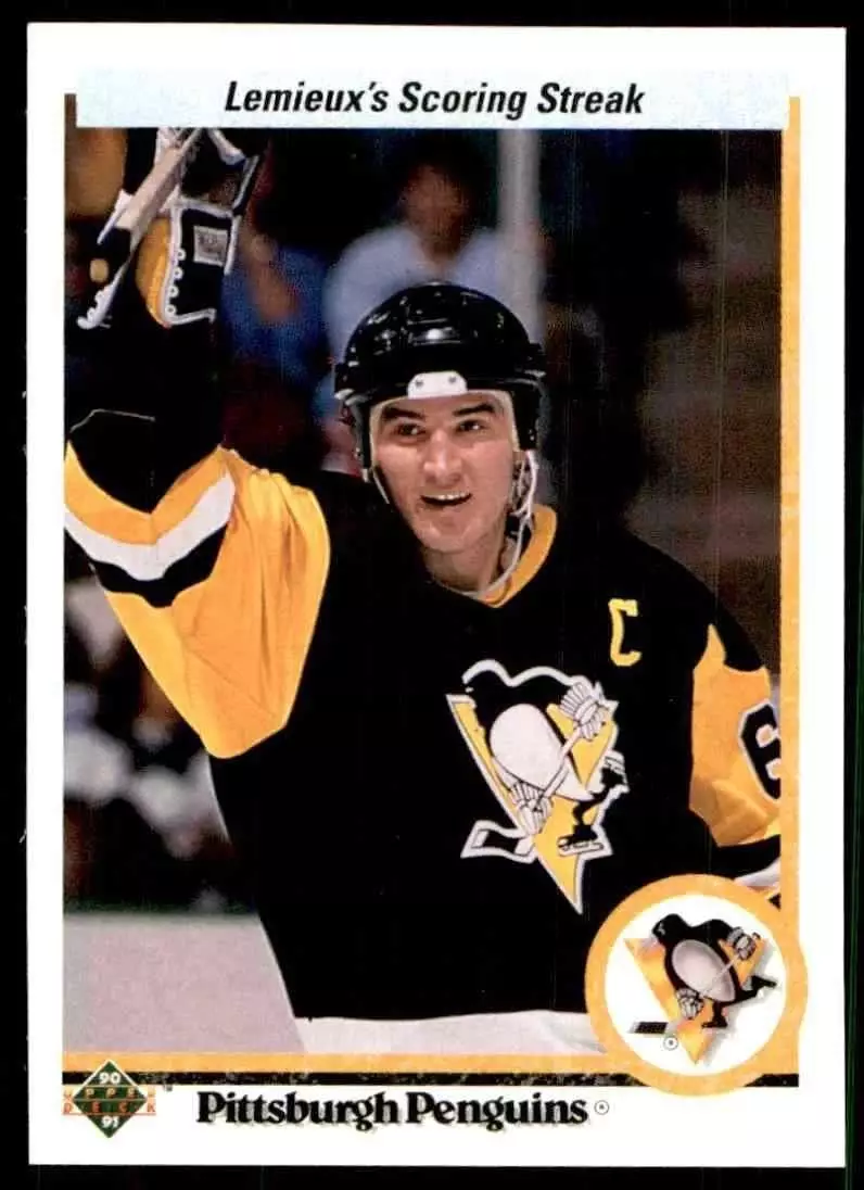 1990-91 Upper Deck #59 Mario Lemieux Streak