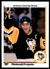 1990-91 Upper Deck #59 Mario Lemieux Streak