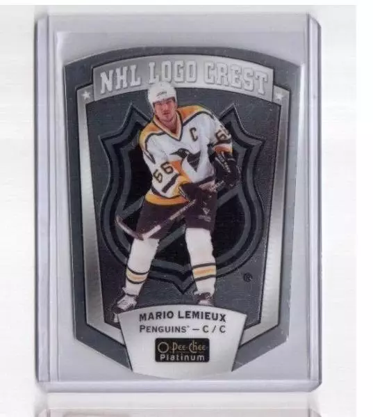 2016-17 O-Pee-Chee Platinum NHL Logo Crest Die Cuts #NHLLD3 Mario Lemieux