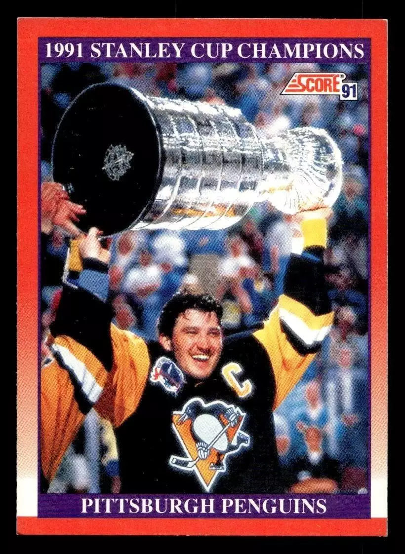 1991-92 Score Canadian English #315 Stanley Cup Champs