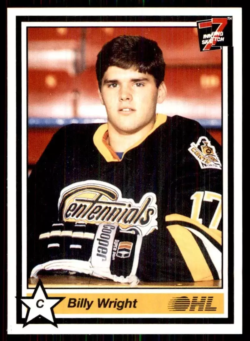 1990-91 7th Inning Sketch OHL #322 Billy Wright