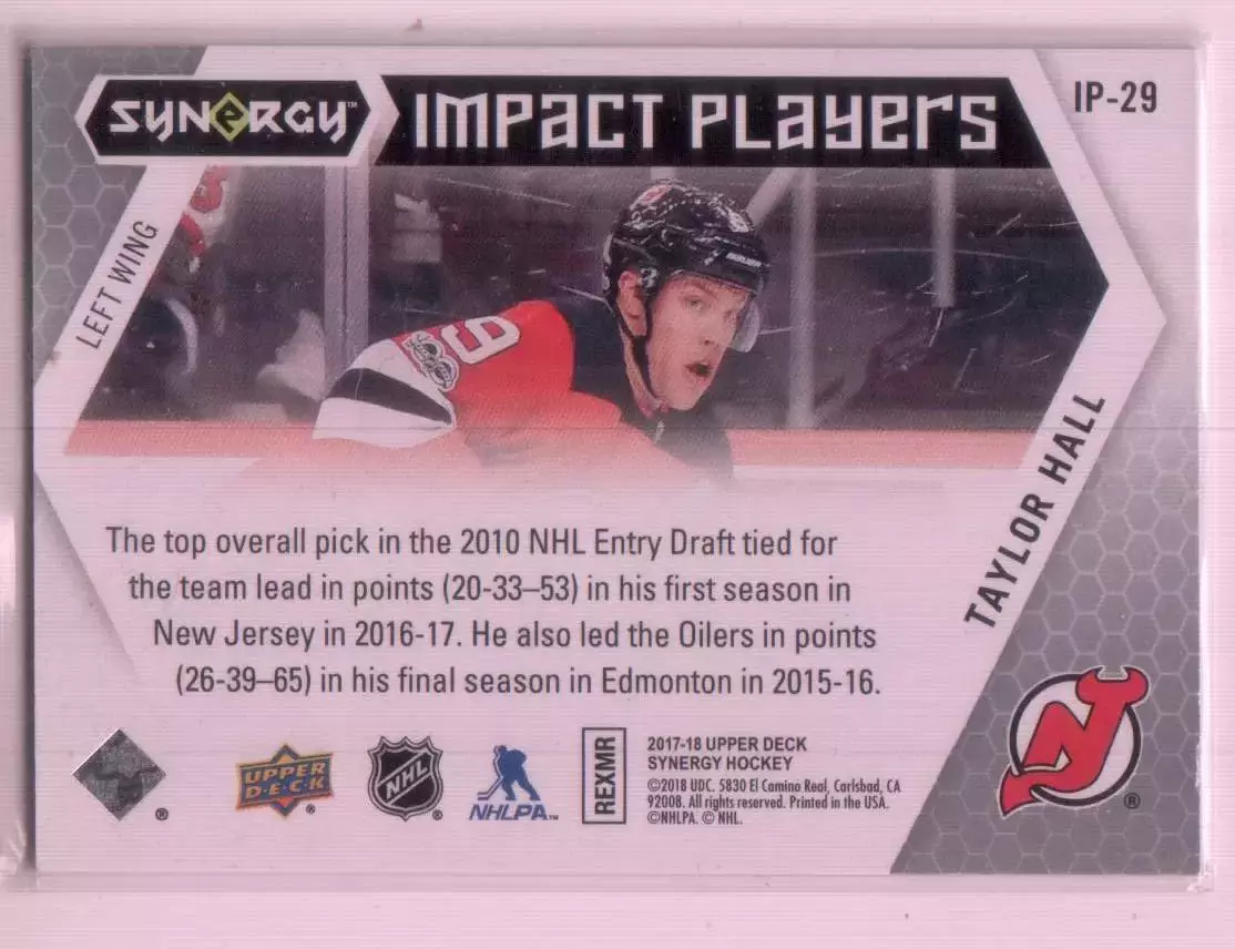 2017-18 Synergy Impact Players #IP29 Taylor Hall 1
