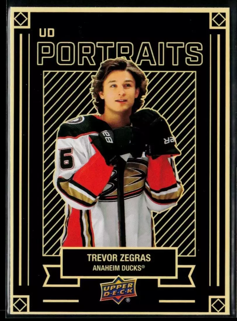 2022-23 Upper Deck UD Portraits #P20 Trevor Zegras