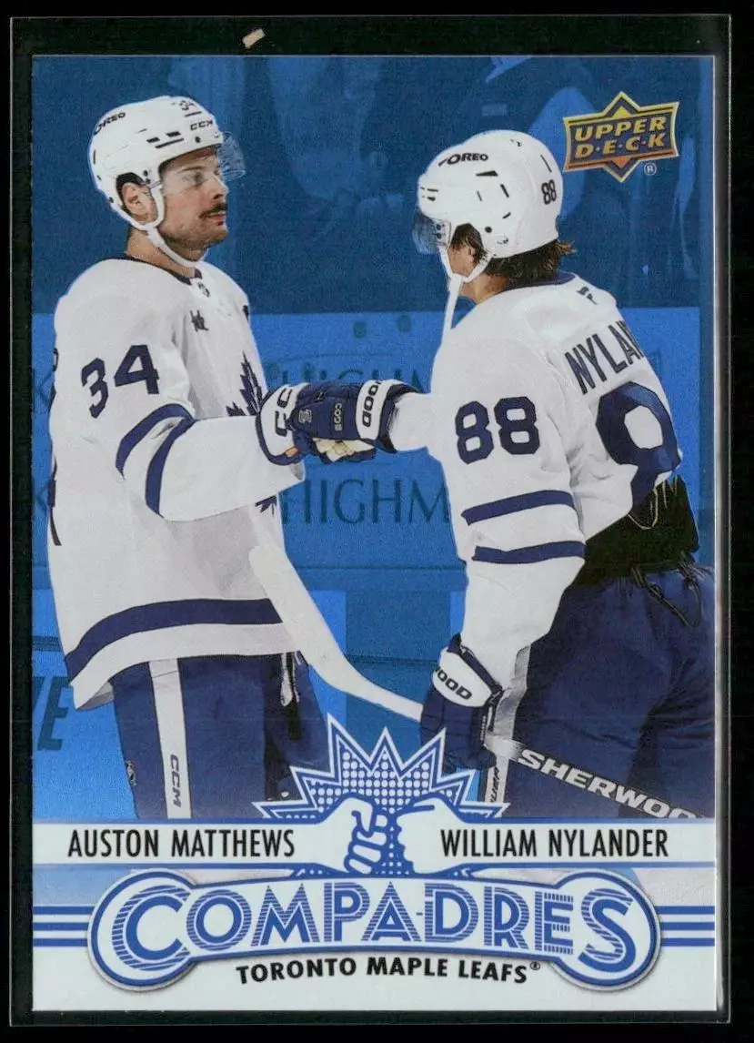2025-26 Upper Deck Compadres #CM3 William Nylander/Auston Matthews