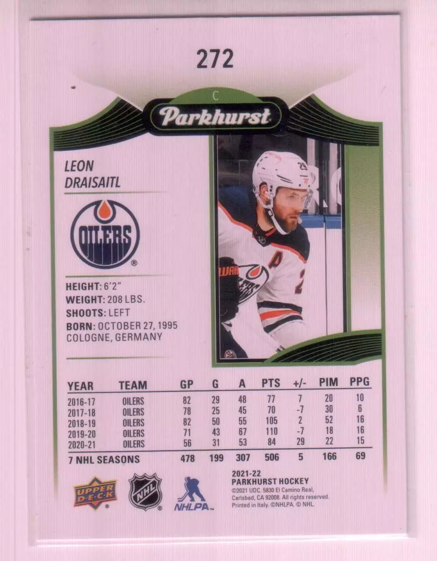 2021-22 Parkhurst #272 Leon Draisaitl 1