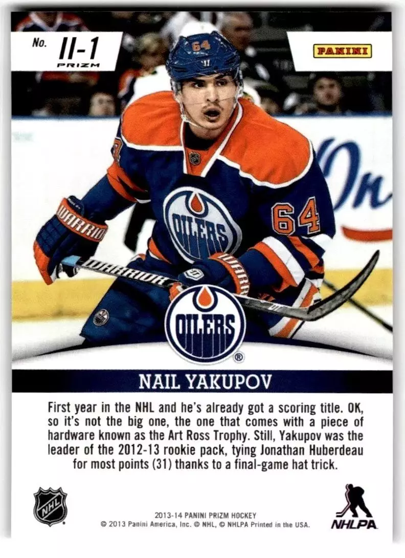 2013-14 Panini Prizm Initial Impressions Prizms #II1 Nail Yakupov 1
