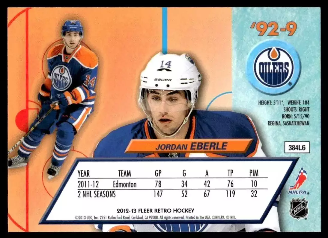 2012-13 Fleer Retro 1992-93 Ultra #929 Jordan Eberle 1