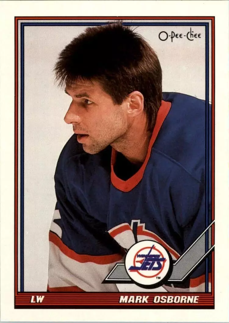 1991-92 O-Pee-Chee #345 Mark Osborne UER