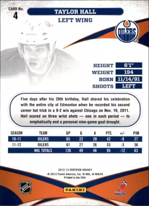 2012-13 Certified #4 Taylor Hall 1