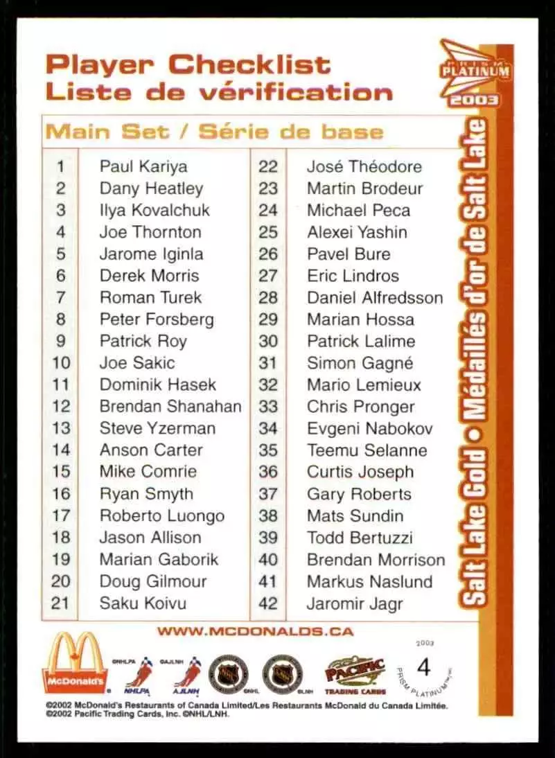 2002-03 McDonald's Pacific Salt Lake Gold #4 R.Smyth/ E.Brewer 1