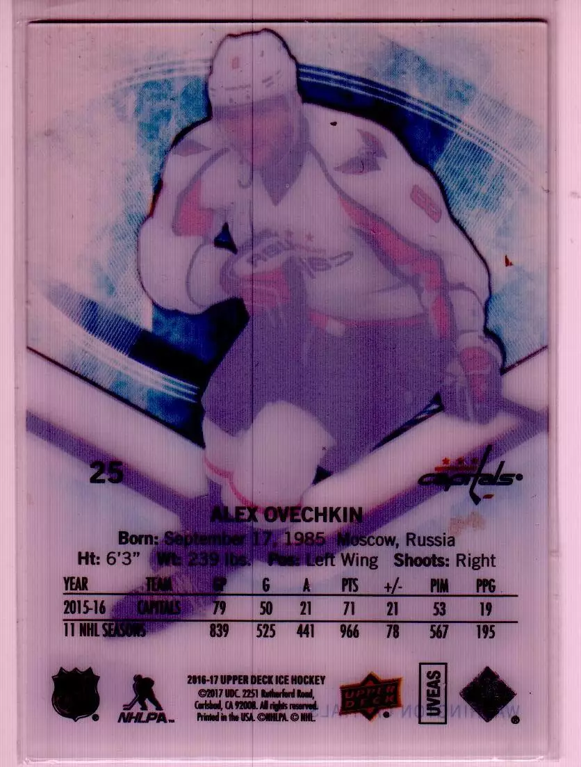 2016-17 Upper Deck Ice #25 Alexander Ovechkin 1