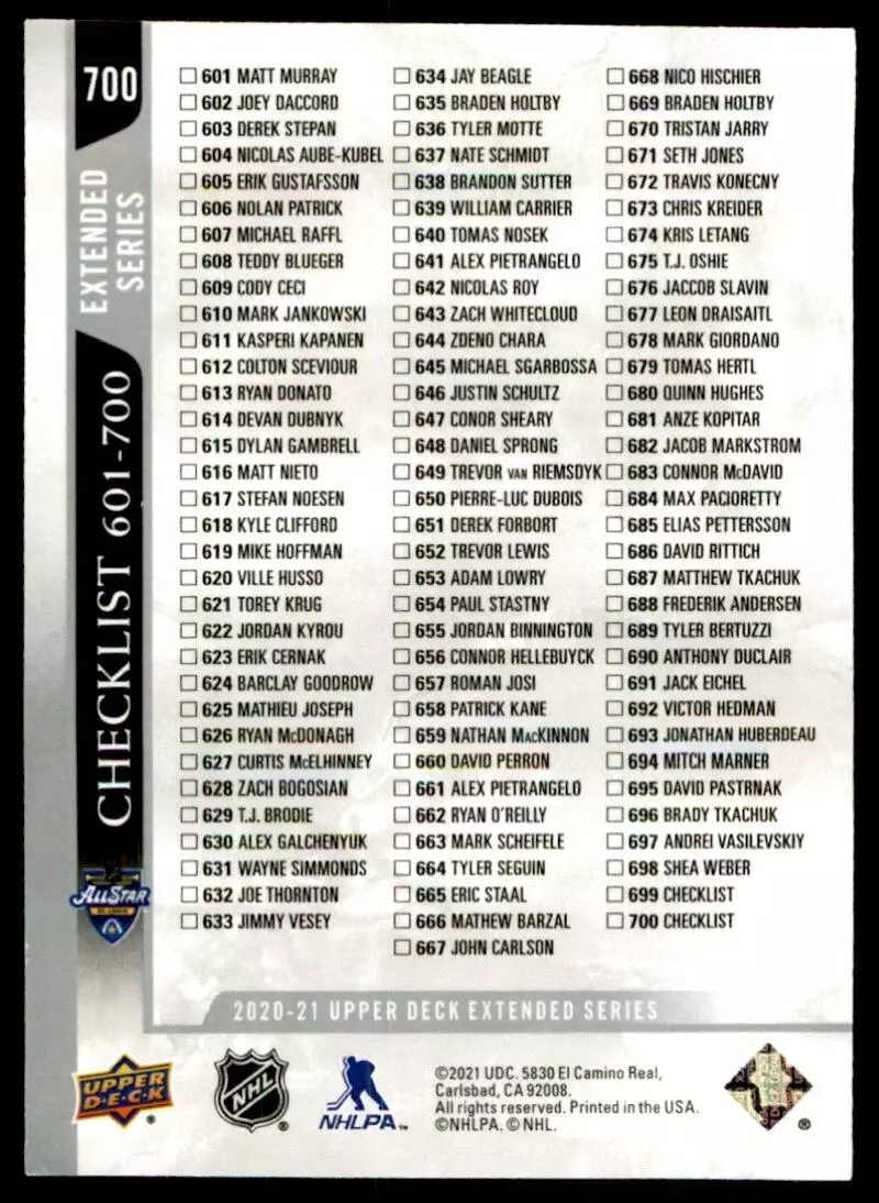 2020-21 Upper Deck #700 Connor McDavid/Leon Draisaitl AS CL 1