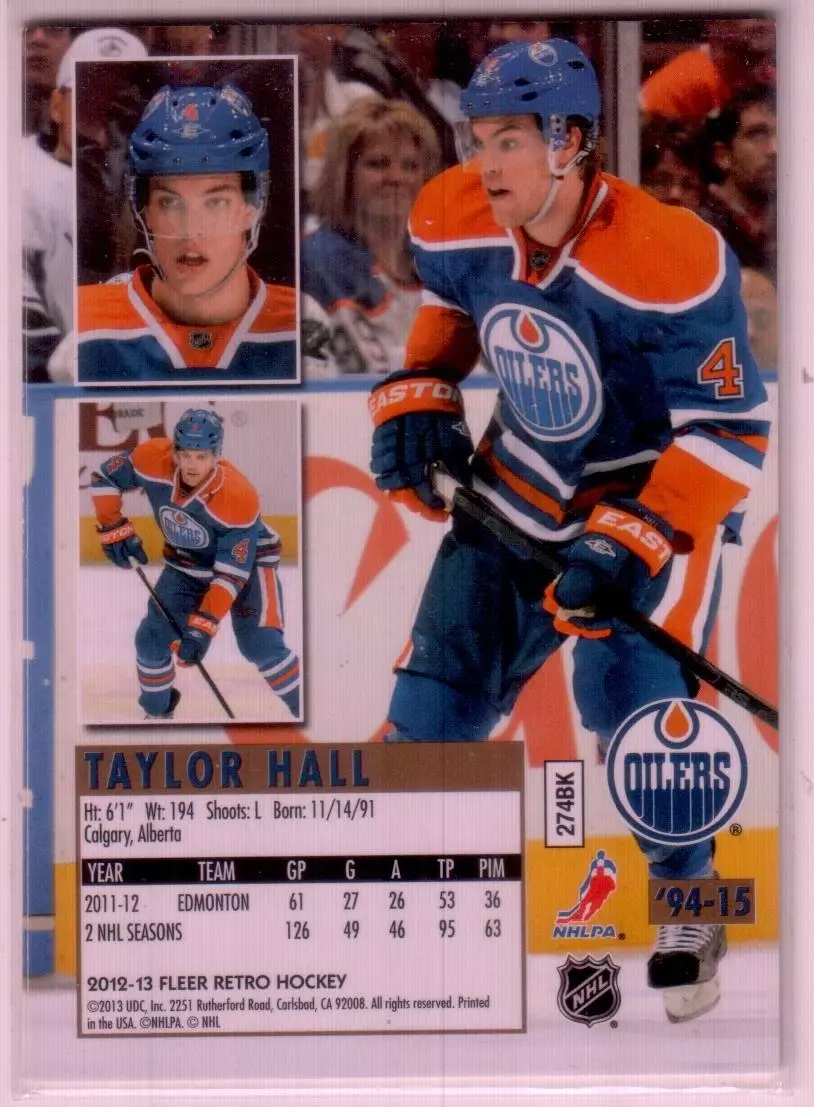 2012-13 Fleer Retro 1994-95 Ultra #9415 Taylor Hall 1