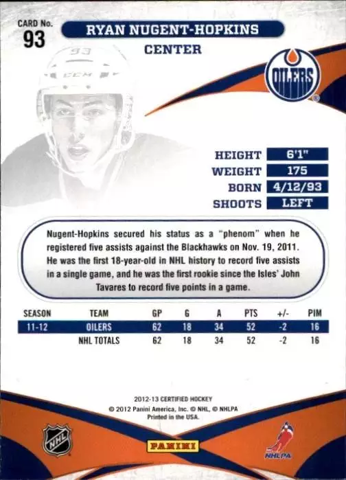 2019-20 O-Pee-Chee Platinum #56 Ryan Nugent-Hopkins 1