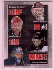 2010-11BetweenThe Pipes Deep In The Crease#DC17 Brodeur/Hedberg/Frazee/Wedgewood