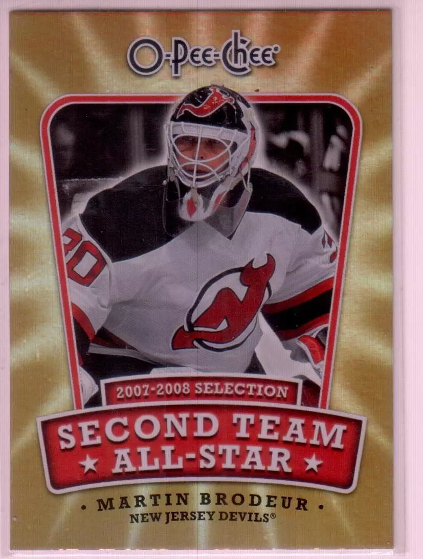 2008-09 O-Pee-Chee Second Team All-Stars #2NDMB Martin Brodeur