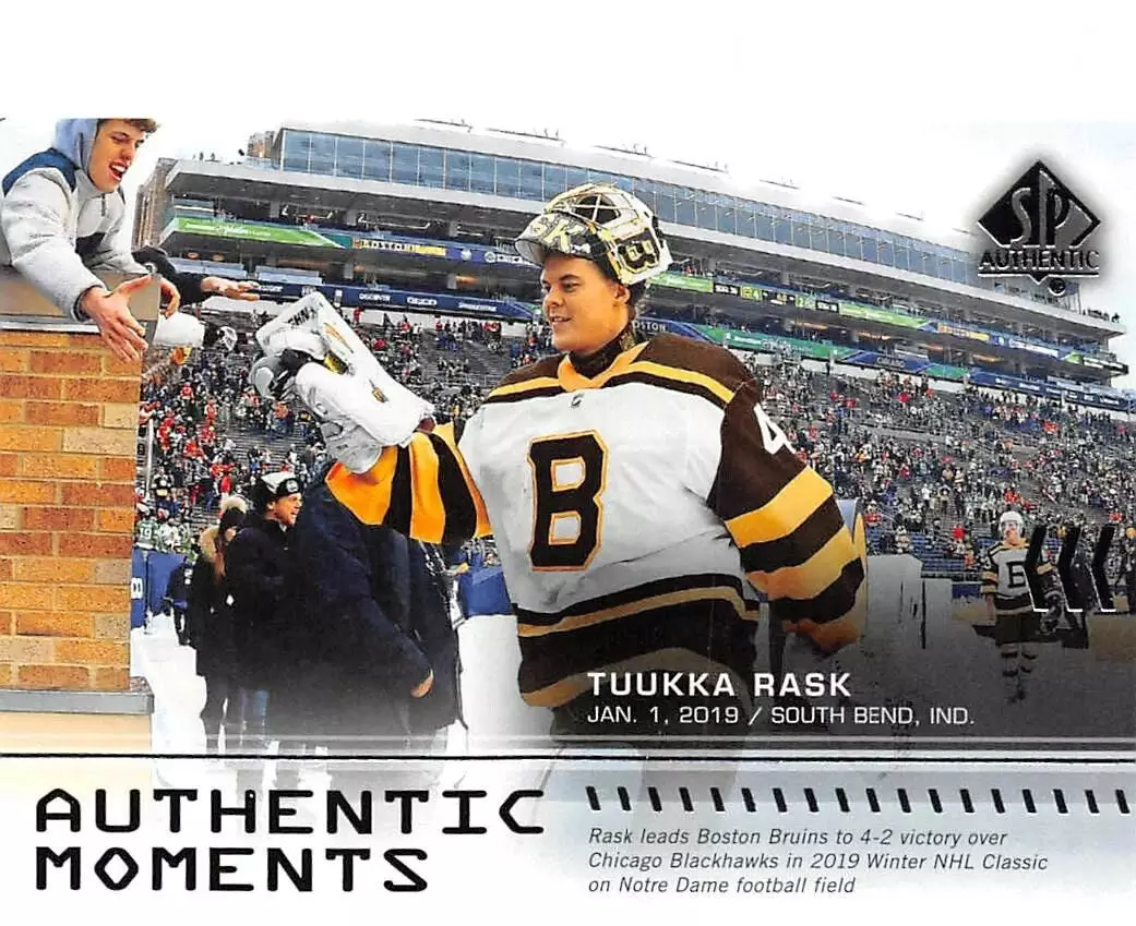 2019-20 SP Authentic #101 Tuukka Rask AM