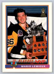 1991-92 Bowman #425 Mario Lemieux Smythe