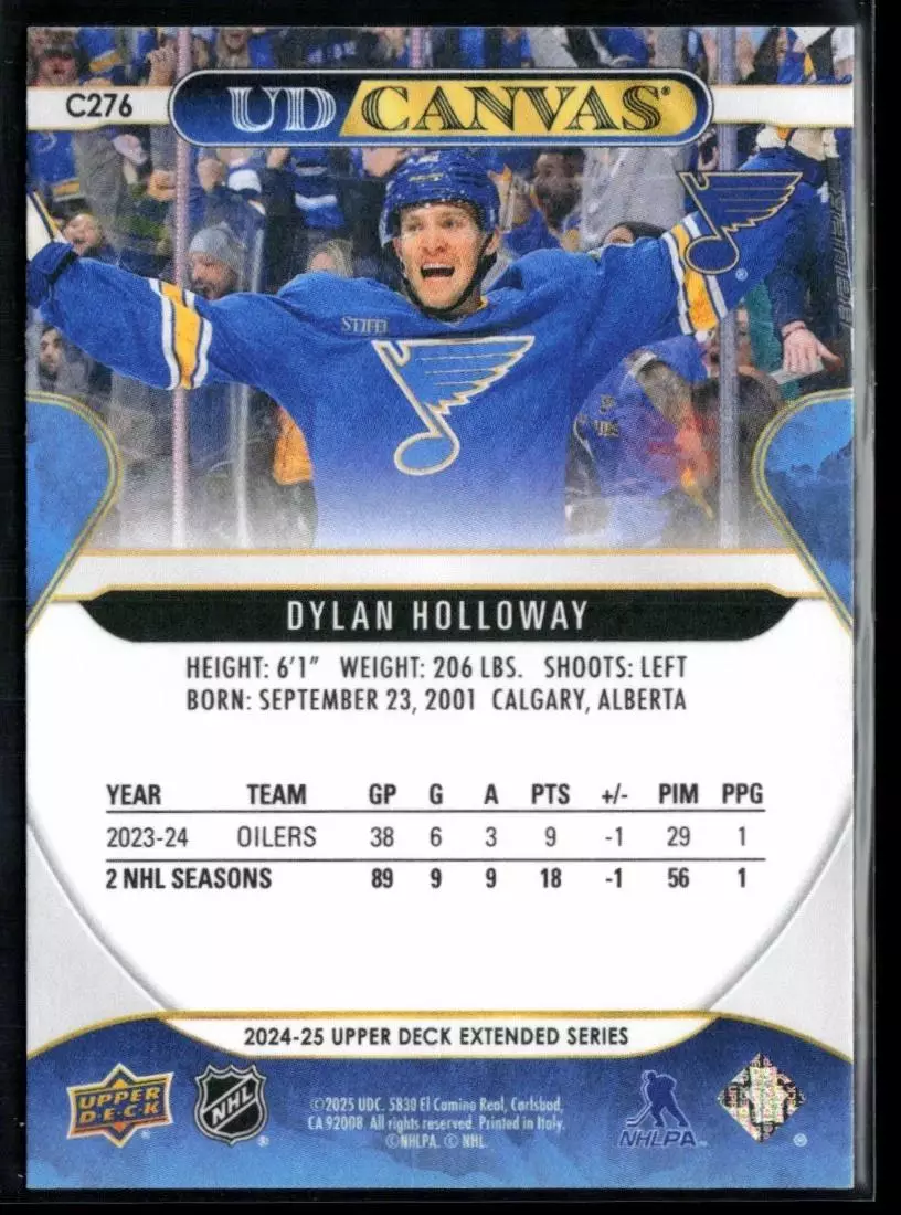 2024-25 Upper Deck UD Canvas #C276 Dylan Holloway 1