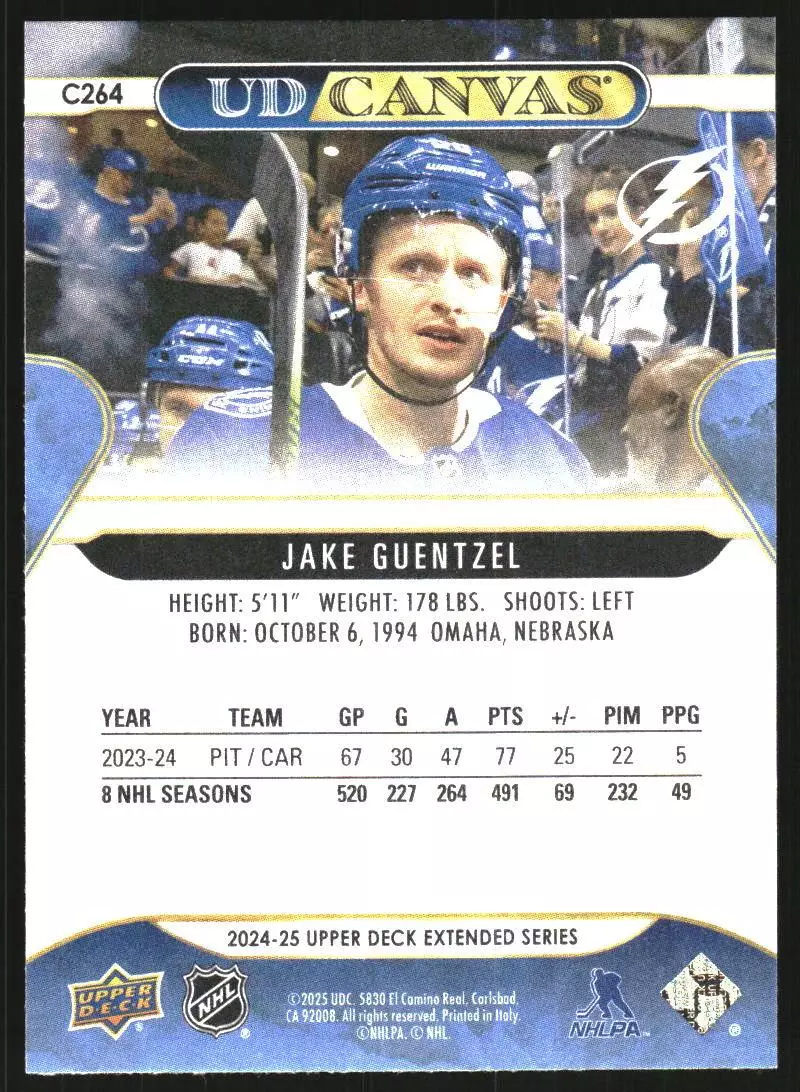 2024-25 Upper Deck UD Canvas #C264 Jake Guentzel (Ext Ser) 1