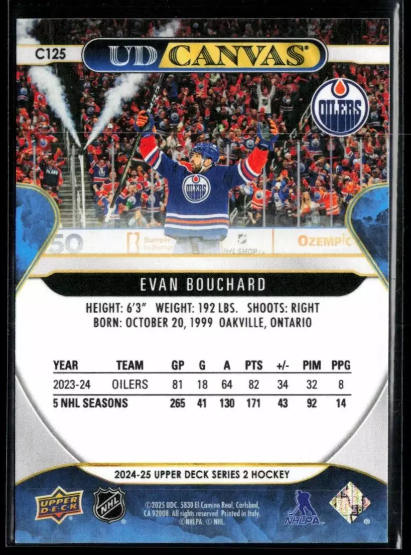 2024-25 Upper Deck UD Canvas #C125 Evan Bouchard 1