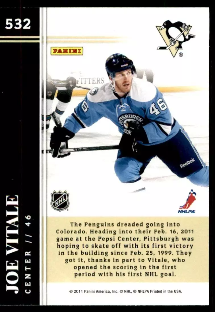 2011-12 Score #532 Joe Vitale HR RC 1