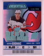 2019-20 Upper Deck Credentials #55 Brandon Gignac 116/999 RC