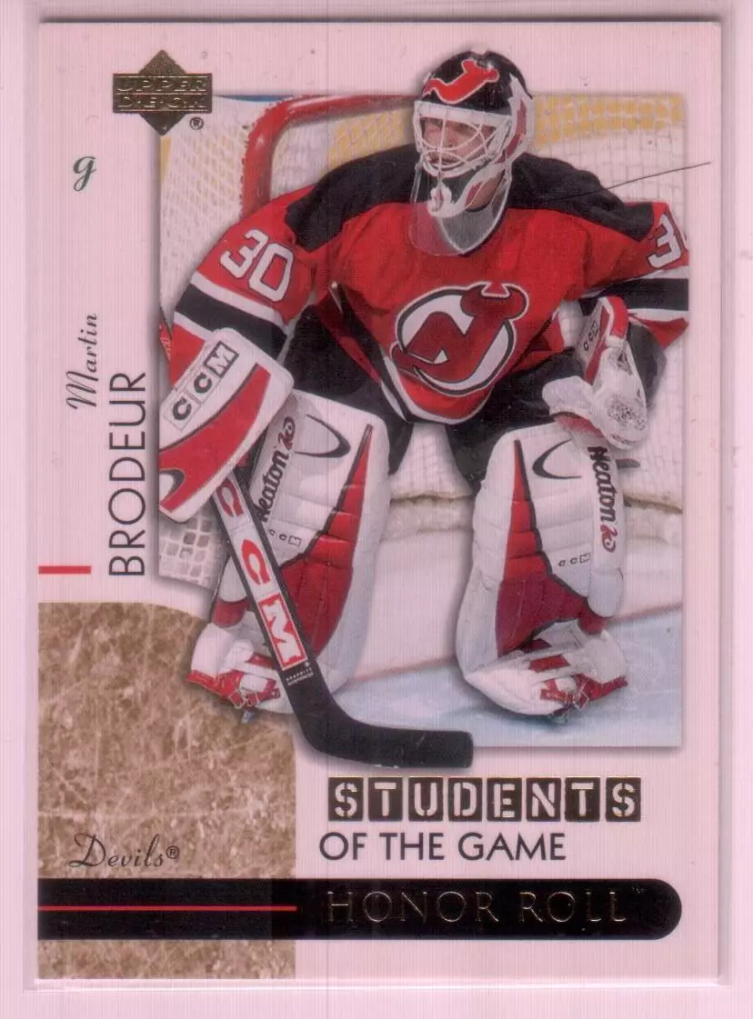 2002-03 Upper Deck Honor Roll Students of the Game #SG18 Martin Brodeur