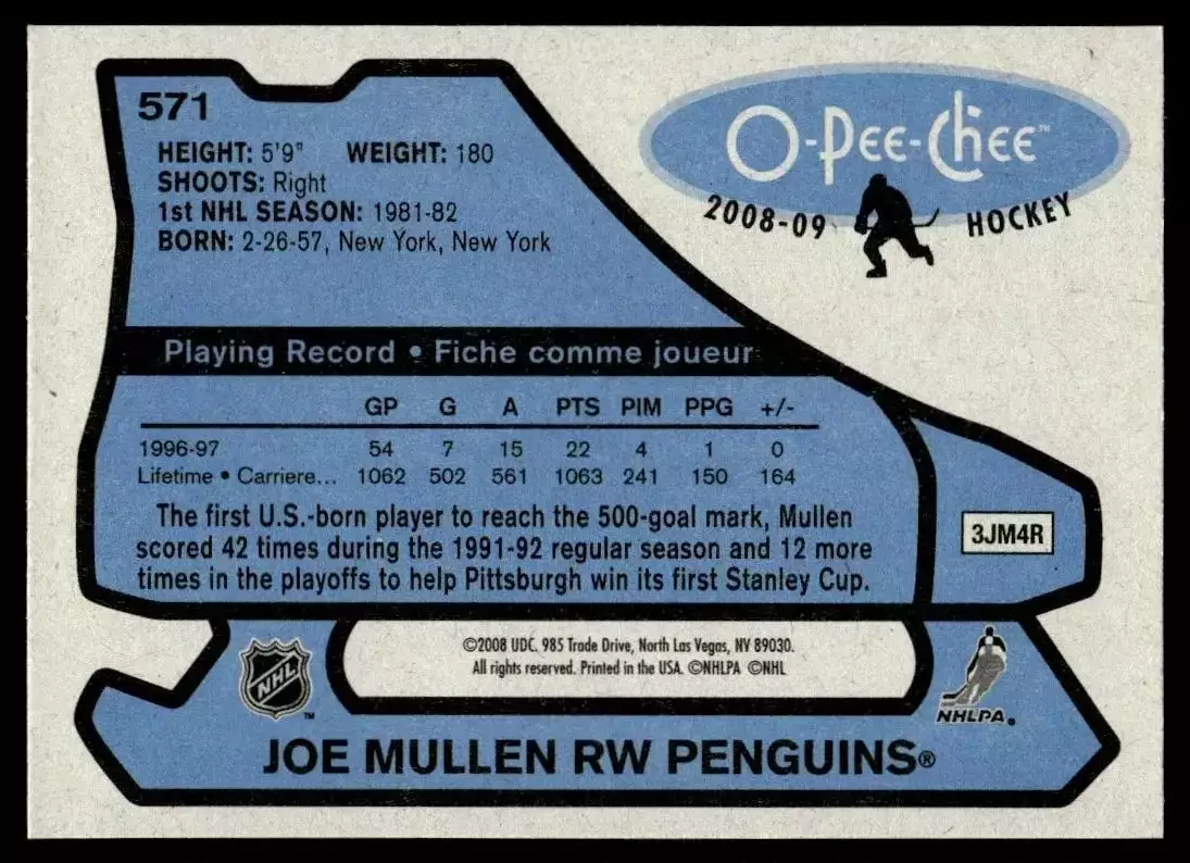 2008-09 O-Pee-Chee 1979-80 Retro #571 Joe Mullen 1