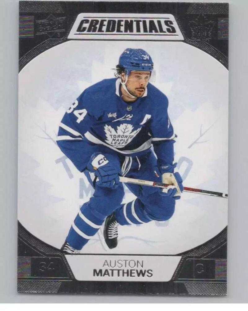 2022-23 Upper Deck Credentials #81 Auston Matthews