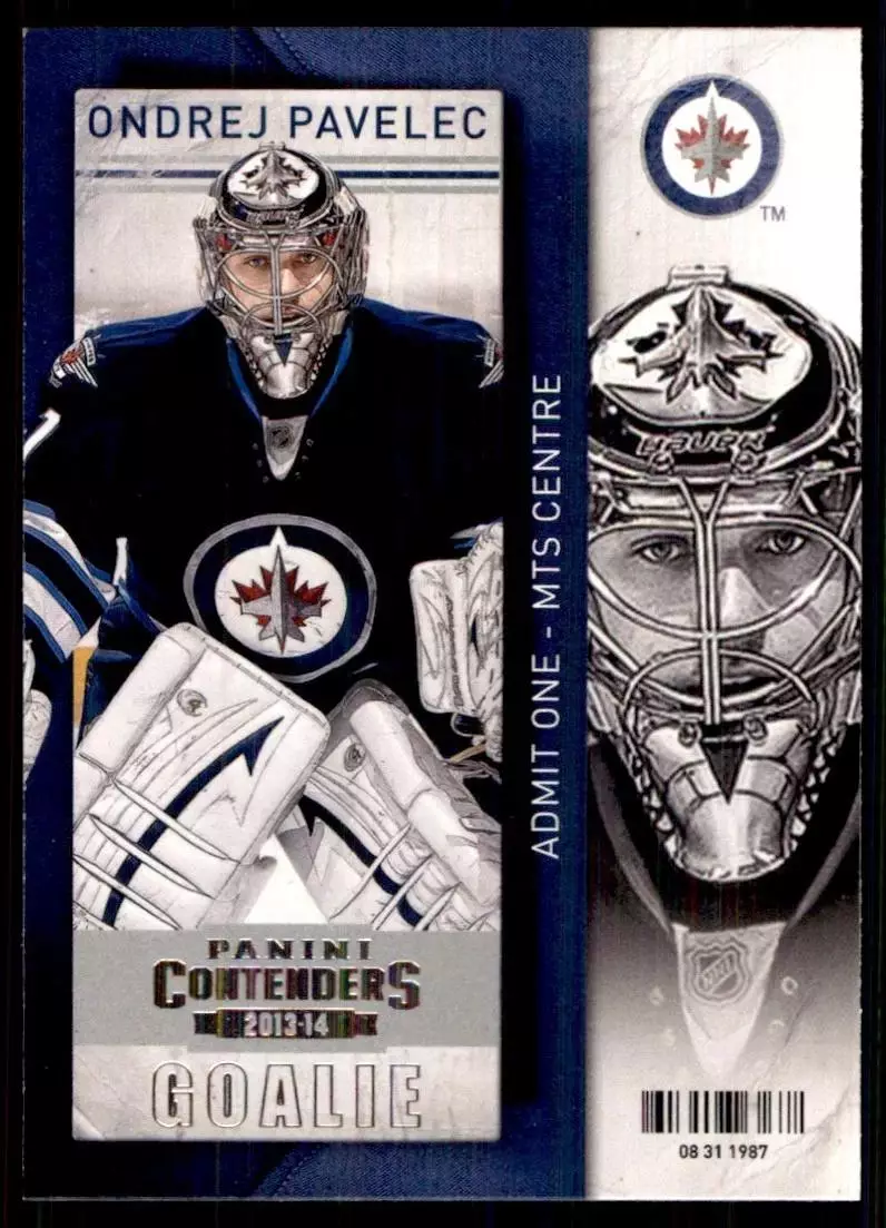 2013-14 Panini Contenders #70 Ondrej Pavelec