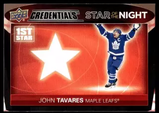 2021-22 Upper Deck Credentials 1st Star of the Night #1S7 John Tavares