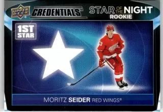 2021-22 Upper Deck Credentials 1st Star of the Night Rookies #1SR3 Moritz Seider