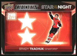 2021-22 Upper Deck Credentials 2nd Star of the Night #2S6 Brady Tkachuk